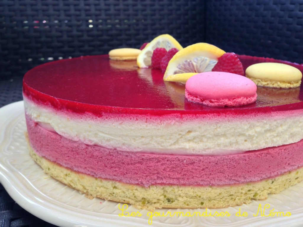 Bavarois citron-framboise